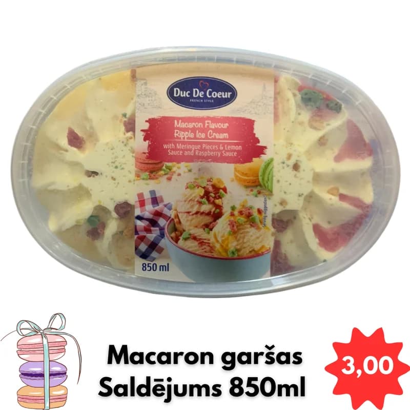 Duc De Coeur Macaron garšas