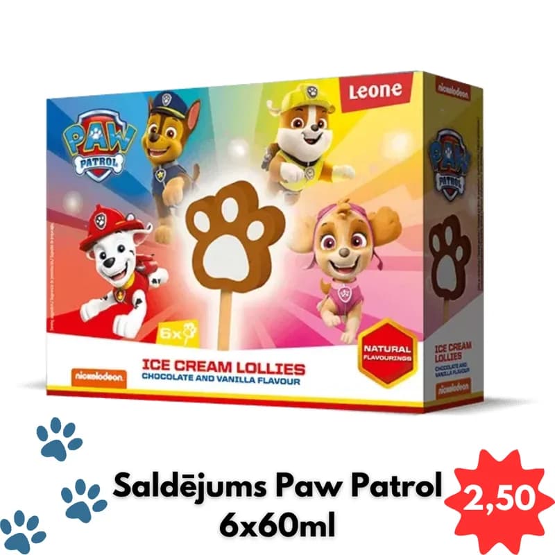 Saldējums Paw Patrol