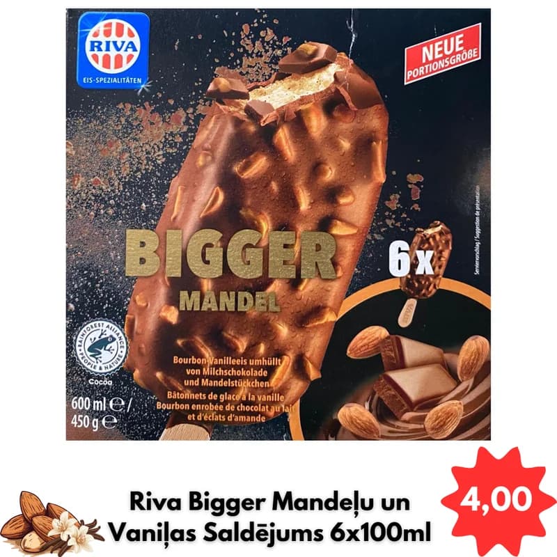 Riva Bigger Mandeļu un Vaniļas