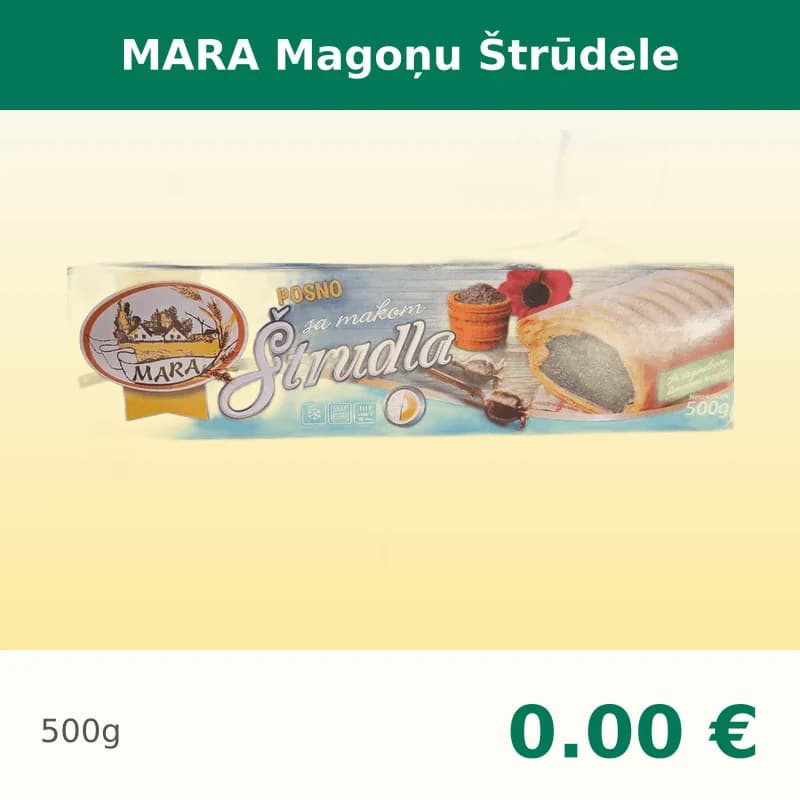 MARA Magoņu Štrūdele