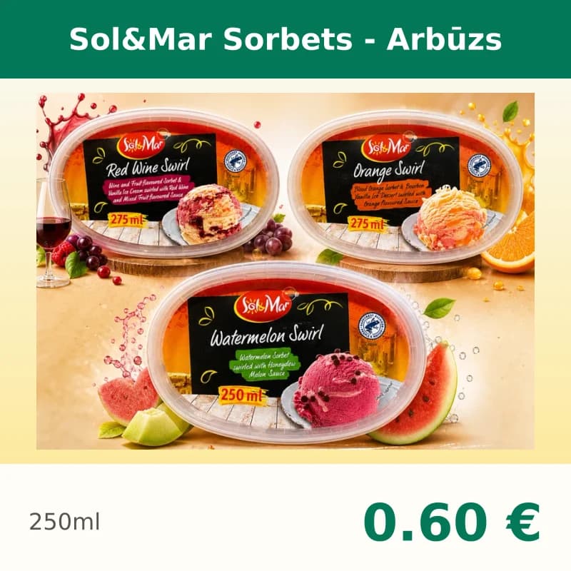 Sol&Mar Sorbets - Arbūzs