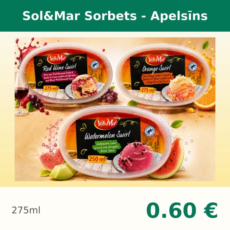 Sol&Mar Sorbets - Apelsīns