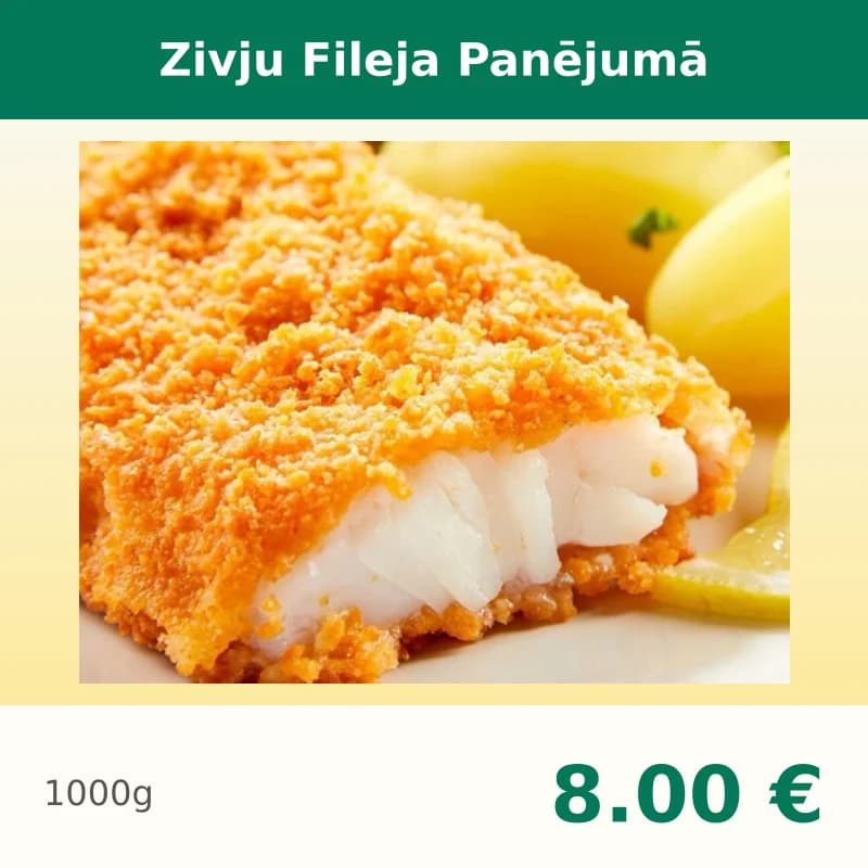 Zivju Fileja Panējumā