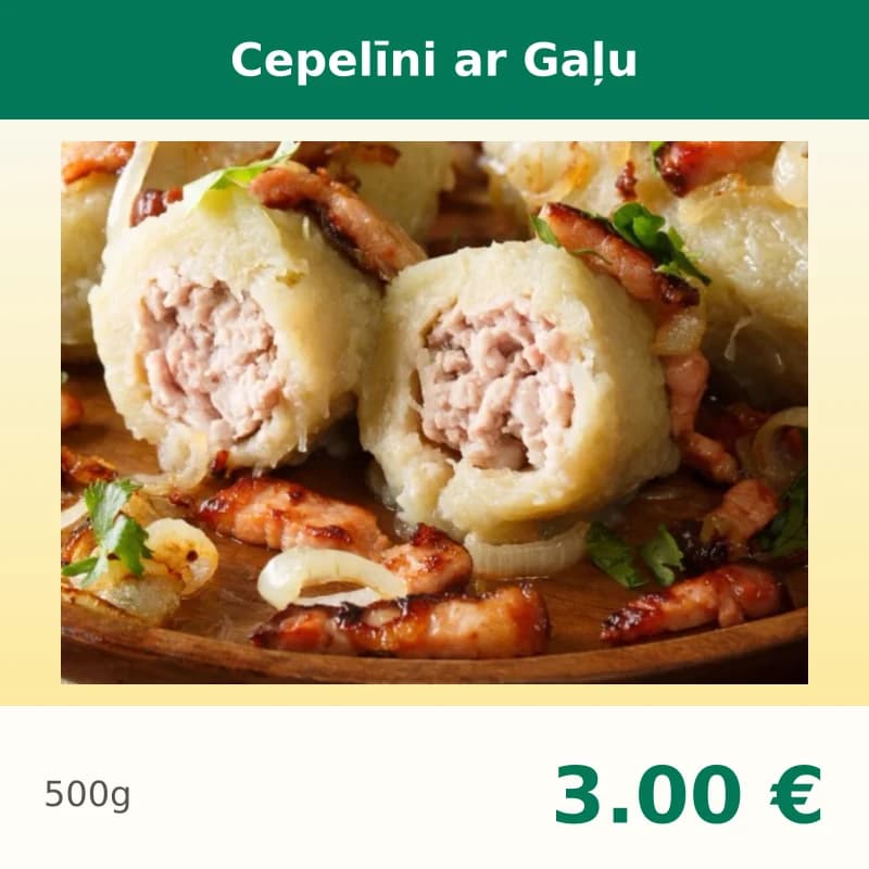 Cepelīni ar Gaļu