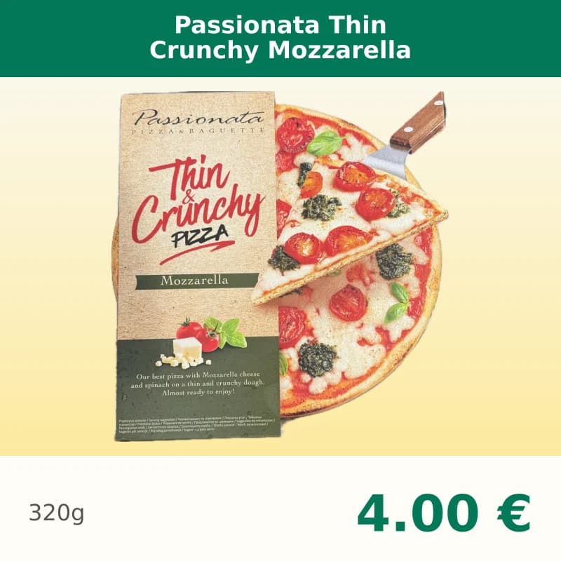 Passionata Thin Crunchy Mozzarella
