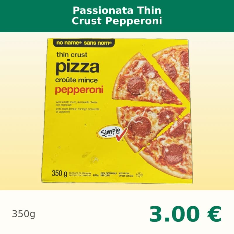 Passionata Thin Crust Pepperoni
