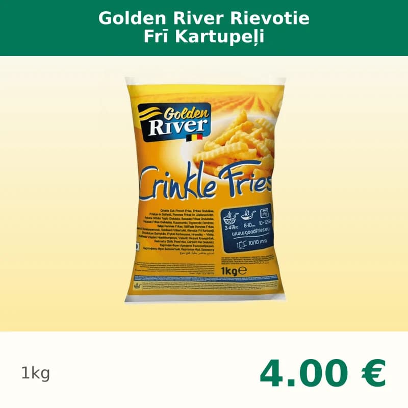 Golden River Rievotie Frī Kartupeļi